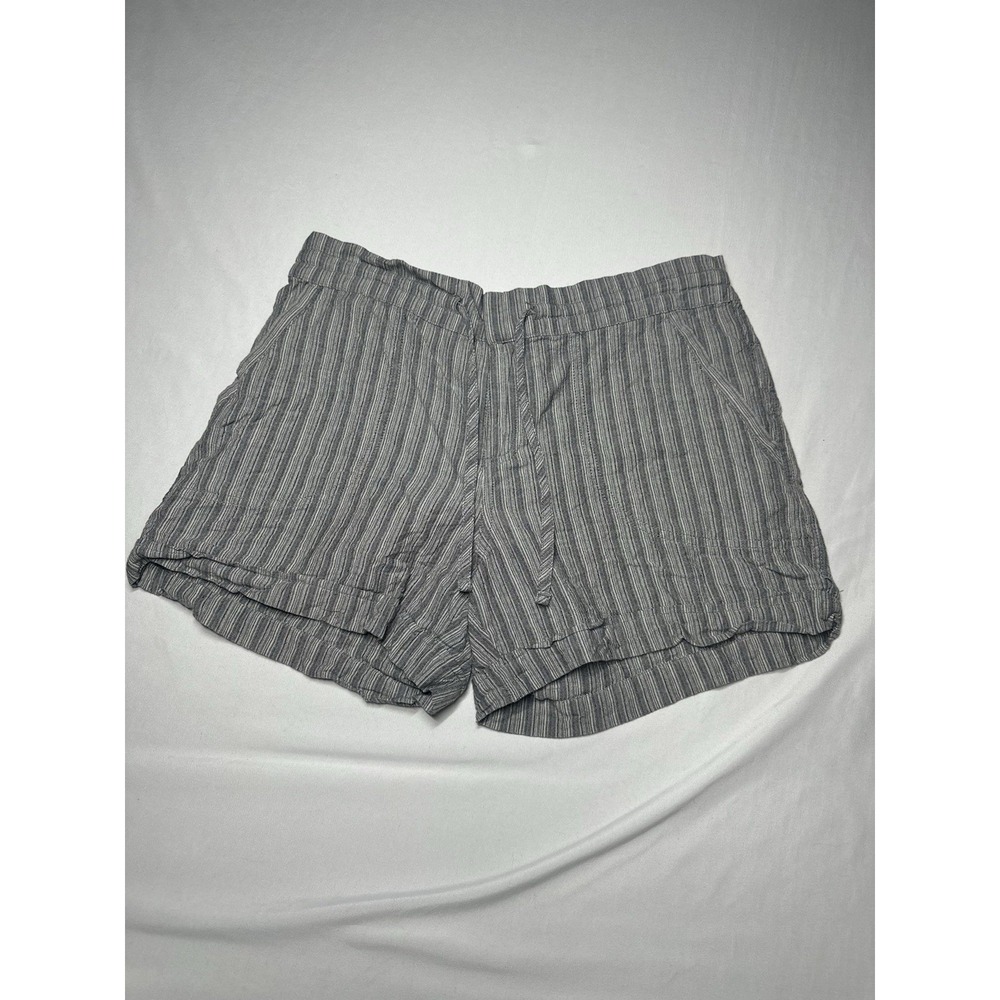 Women's Prana Arlie‎ Striped Shorts Size Medium Gray